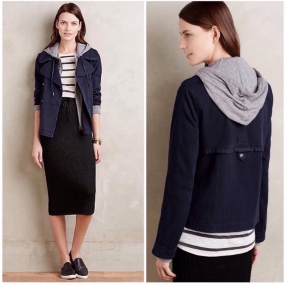 Hei Hei Navy Blue Double Breasted Jacket - S